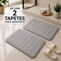 Kit Premium de Tapetes Antiderrapantes para Banheiro – 2 Peças