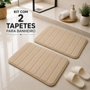 Kit Premium de Tapetes Antiderrapantes para Banheiro – 2 Peças