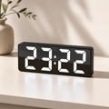 Relógio de Mesa Digital Decorativo LED Espelhado