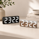 Relógio de Mesa Digital Decorativo LED Espelhado