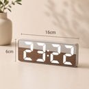 Relógio de Mesa Digital Decorativo LED Espelhado