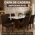 Kit Capas de Cadeira Impermeáveis - 6 Peças