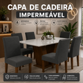 Kit Capas de Cadeira Impermeáveis - 6 Peças