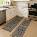 Jogo de Tapete para Cozinha - 3 Peças