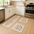 Jogo de Tapete para Cozinha - 3 Peças