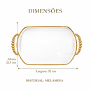 Bandeja Luxo Decorativa Multiuso