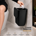 Lixeira Suspensa com Suporte Adesivo Ultra Resistente