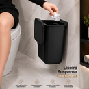Lixeira Suspensa com Suporte Adesivo Ultra Resistente