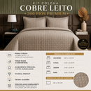 Kit Colcha Cobre Leito 300 Fios Premium (1 Colcha + 2 Capas de Travesseiros)