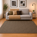 Tapete Jacquard Premium para Sala, Escritório e Quarto - 2,00 M X 1,40 M