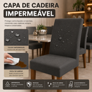 Kit Capas de Cadeira Impermeáveis - 6 Peças