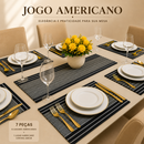 Jogo de Mesa Americano Maison Luxo – 7 Peças