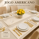 Jogo de Mesa Americano Maison Luxo – 7 Peças