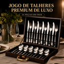 Jogo de Talheres Luxo 24 Peças em Aço Inox