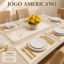 Jogo de Mesa Americano Maison Luxo – 7 Peças